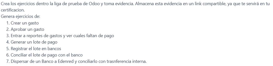 Prepara tus ejercicios