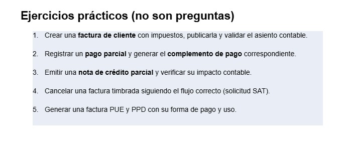 Ejercicios: Facturación