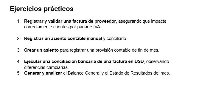 Ejercicios: Contabilidad